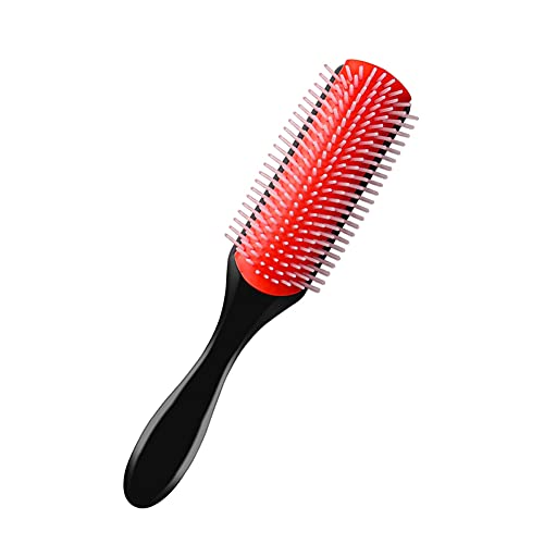 Quacc 9-Row Detangling Hair Brush for Curly Hair - Wet & Dry