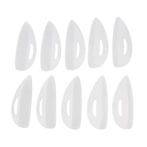 Lurrose Silicone Eyelash Lift Rods - 10 Pairs Reusable Lash Perming Pads