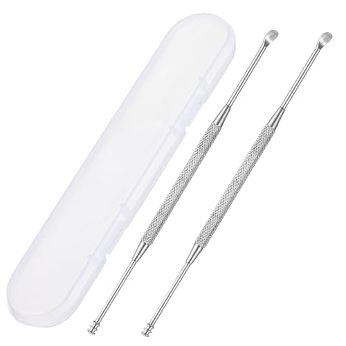 Stainless Steel Ear Cleaner Set - 2 Pack Earwax Remover Tools