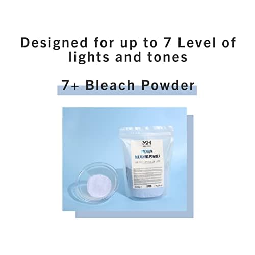 Blue Premium Dust-Free Bleach Powder for Hair ? Anti-Yellow Formula, Up to 7 Levels of Lift, Professional Hair Lightener & Bleach Powder ? 17.64 oz / 500g