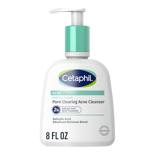 Cetaphil Gentle Clear Acne Cleanser with 2% Salicylic Acid, 8 fl oz - For Sensitive Skin