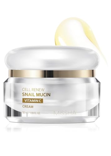 MISSHA Cell Renew Snail Mucin Vitamin C Cream - 1.69 oz Moisturizer