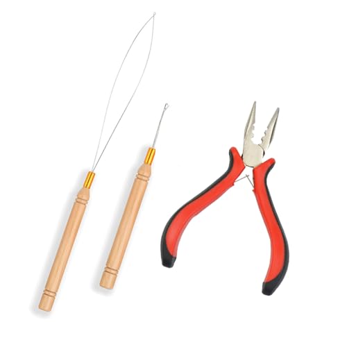 Micro Link Hair Extensions Tool Set - 3 Pieces for Bead Application