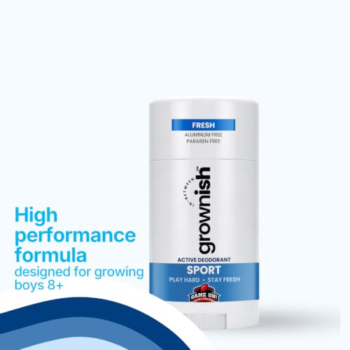 Growing Basics Natural Deodorant for Boys, Aluminum-Free, 2 Pack