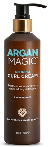 Argan Magic Defining Curl Cream 8.5 oz - Hydrates & Reduces Frizz