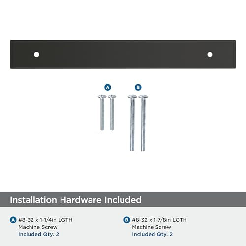 Amerock Maymont 6-5/16" Matte Black Decorative Cabinet Backplate