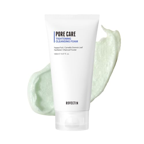 ROVECTIN Pore Tightening Cleansing Foam - Vegan AHA/BHA/PHA Face Wash