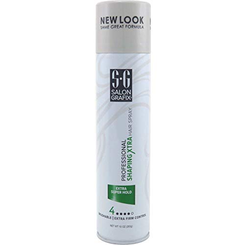 Salon Grafix Extra Super Hold Hairspray - 10 oz (2 Pack)