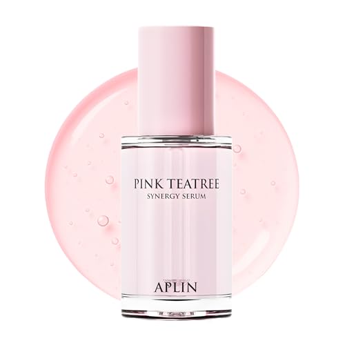 Aplin Pink Tea Tree Serum with Hyaluronic Acid & Niacinamide - Hydrating Korean Skin Care, 30mL