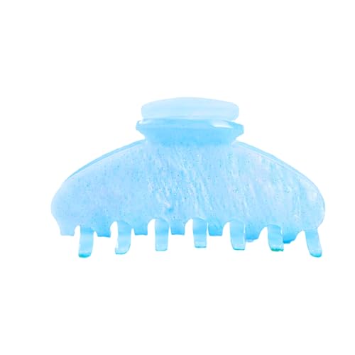 LOVEBELL Blue Sparkle Hair Claw Clip - Large 4" - Strong Hold, Non-Slip Grip