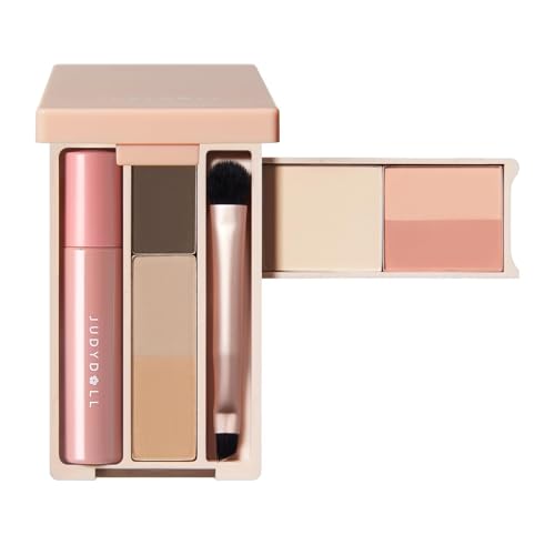 JUDYDOLL Mini Travel Makeup Palette - All-in-One With Mini Lip Gloss - Earthy Box #03