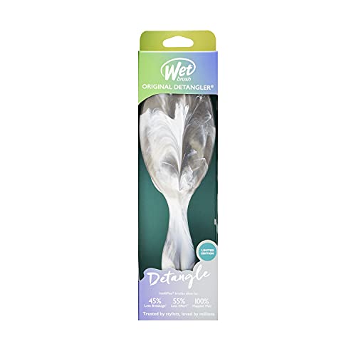 Wet Brush Original Detangler Hair Brush - Gemstone Smoky Quartz, Pain-Free Tangle-Free Styling