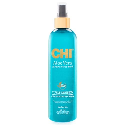 CHI Aloe Vera Curl Reactivating Spray - Hydration for Curls, 6 Oz