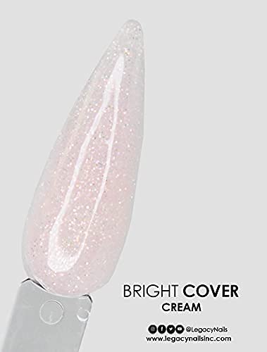 Legacy Nails Professional Bright Cover Acrylic Powder - 2 oz Cream Shimmer