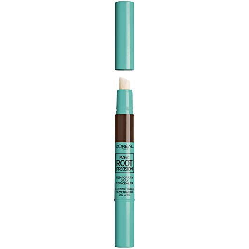 L'Oreal Paris Magic Root Precision Pen - Temporary Gray Hair Concealer, Medium Brown, 0.05 fl oz