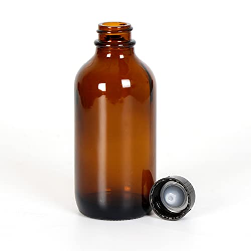 Youngever 16-Pack 3.5oz Amber Glass Bottles with Tight Seal Lids