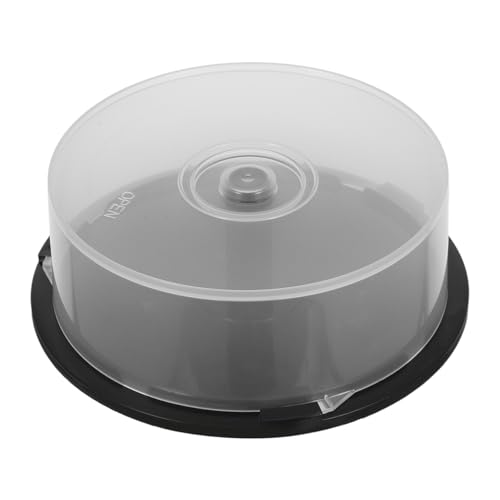 VOSAREA 25 Disc CD/DVD Storage Container with Clear Lid