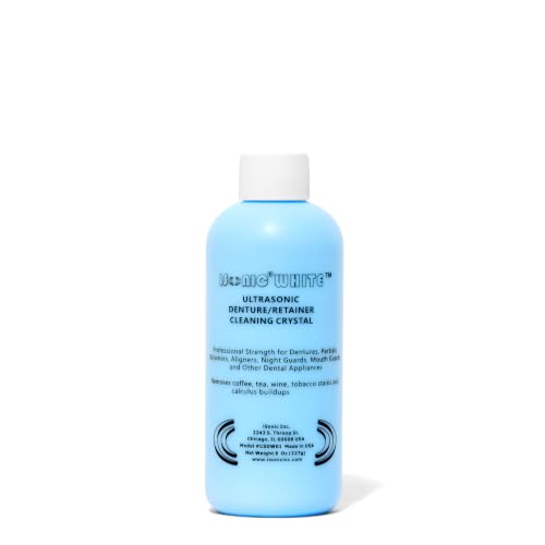 iSonic CSDW01 Denture and Retainer Cleaning Crystals, 8 oz Professional Formula