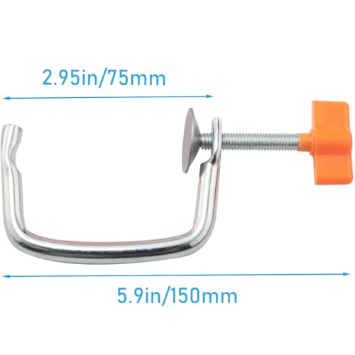 Replacement Pasta Maker Handle and Table Clip Set - Orange