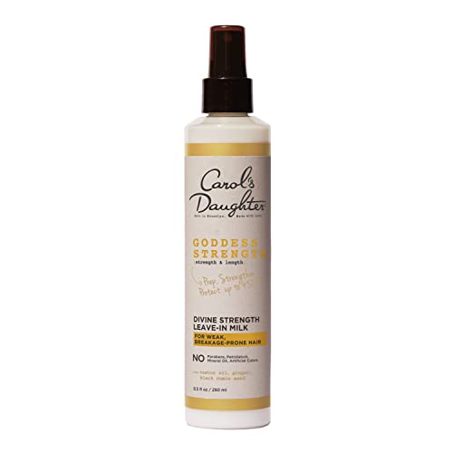 Carol's Daughter Goddess Strength Leave In Conditioner - 8.5 oz Hair Milk with Castor Oil for Curly Hair