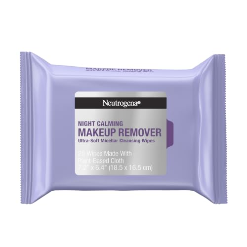 Neutrogena Night Calming Makeup Remover Wipes, 25 Count