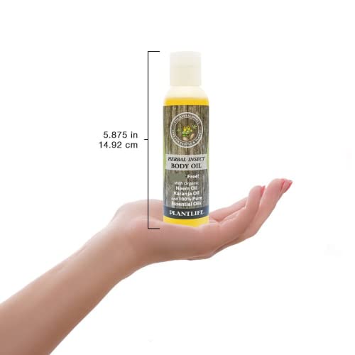 Plantlife Herbal Neem Body Oil - Hydrating & Non-Greasy, 4 oz