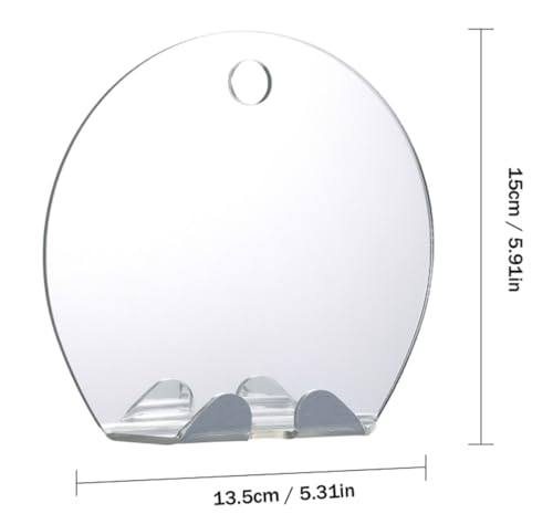 Stianiiie Fogless Shower Mirror with Razor Holder & Anti-Fog Sheets