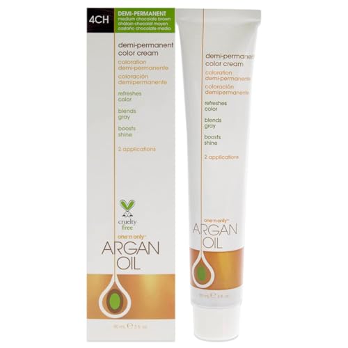 One 'n Only Demi Permanent Hair Color Dye 4CH Medium Chocolate Brown 3 oz