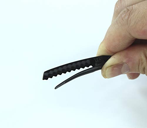 ALL in ONE 35mm Black Flat Hair Clips for DIY Crafts – 50 Pack
