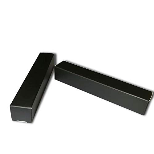 ANZKA 50 Pcs Matte Black Lip Gloss Packaging Boxes - 4.72x0.78x0.78 Inch