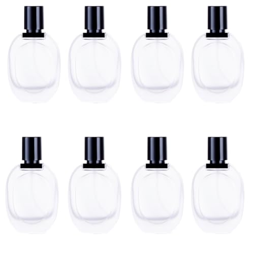 Frosted 30ml Refillable Perfume Bottle Set - 8PCS Travel Atomizer