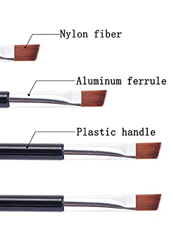 Vôsaidi Angled Brow Brush for Powder, Gel, Cream & Wax - Pro Quality Makeup Tool