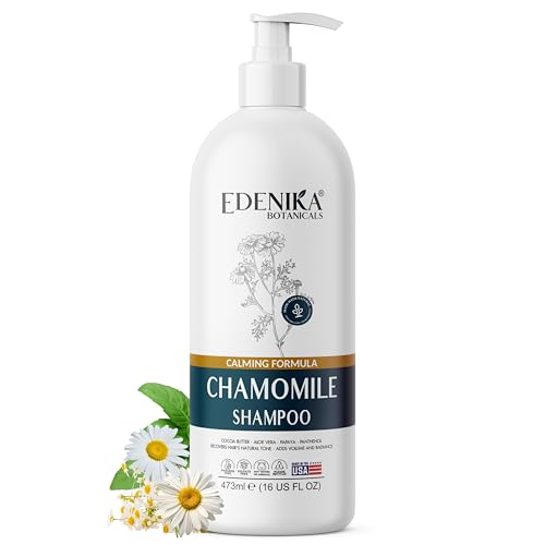 Edenika Botanicals Chamomile Shampoo – Hydrating Vegan Formula, 16 fl oz