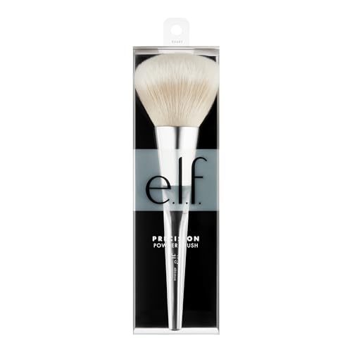 e.l.f. Precision Powder Brush - Large Makeup Brush for Powder, Blush, Bronzer & Highlighter