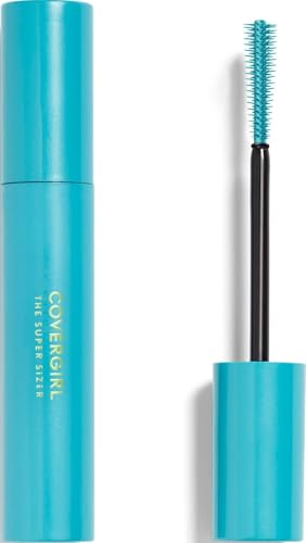 COVERGIRL Super Sizer Volumizing Mascara - Very Black, 0.4 Fl Oz, Waterproof & Non-Waterproof Options