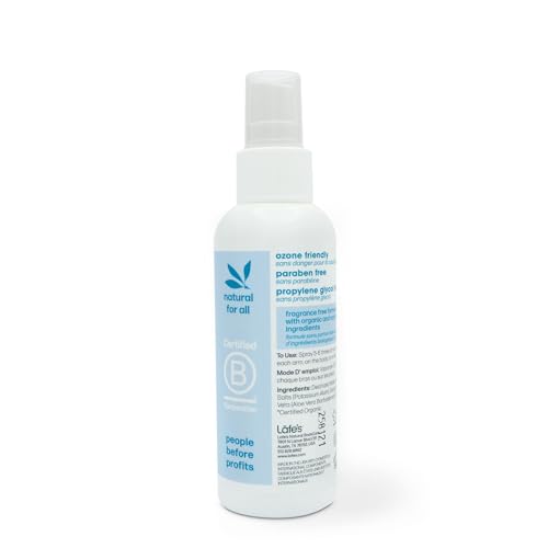 Lafe's Natural Deodorant Spray, Aloe Vera, 4oz - Pack of 3, Unscented