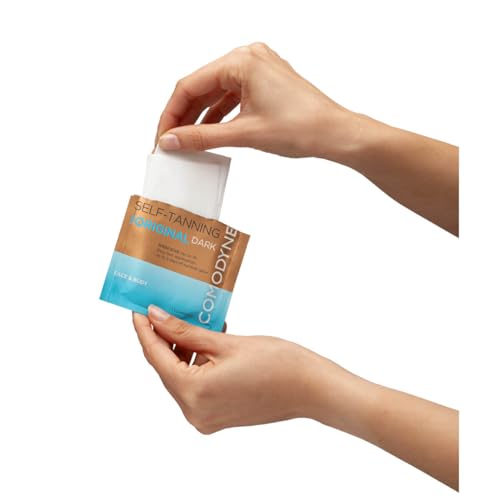 Comodynes Self Tanner Towelettes - Natural Face & Body Sunless Tan, 8 Count