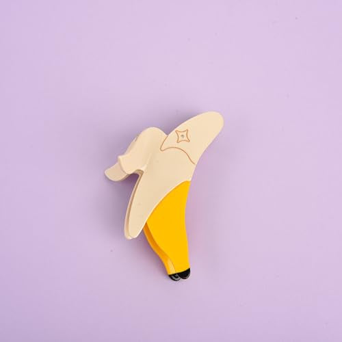 Banana Acetate Fruit Hair Claw Clip for Women - Fun Small Hair accessory