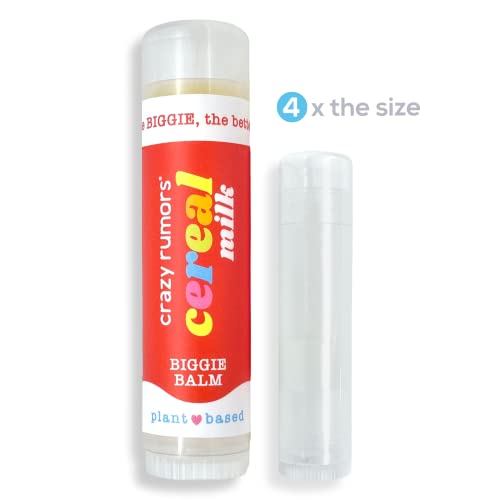 Crazy Rumors Biggie Lip Balm - Cereal Milk, 0.6 oz Jumbo Moisturizing Stick