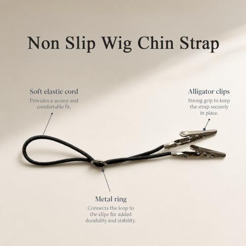 Brandywine Wig Chin Strap with Strong Grip for Styling, Cutting & Brushing – 2 Pack