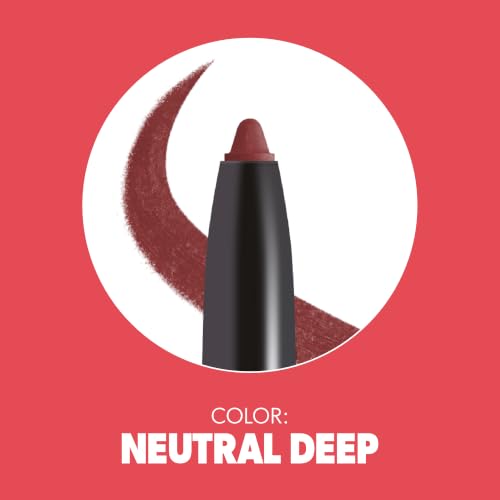Lip Liner Pencil - Neutral Deep, Long-Wear, Creamy for Perfect Lips