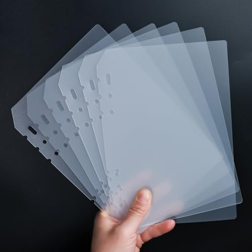 Yazikisa A5 6 Sheets Nail Organizer Insert Pages with Double-Sided Glue Strips