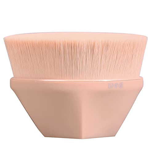 White Liquid Foundation Makeup with Flat Top Kabuki Brush - Long Lasting Face & Body Color