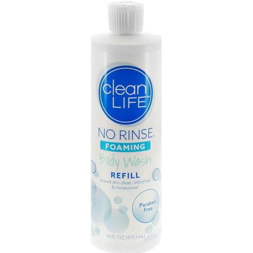 No-Rinse Foaming Body Wash 16oz - Gentle Waterless Cleanser for All Ages