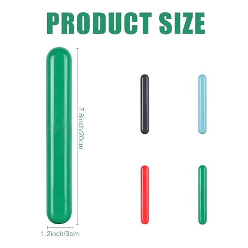 Hooqict 4-Pack Portable Travel Toothbrush Cases - Colorful Protectors
