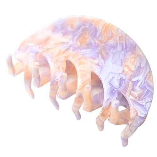 Prettyou 3in Handmade Celluloid French Design Barrettes Hair Claw – Tortoise Shell Hair Clip (Variation H)