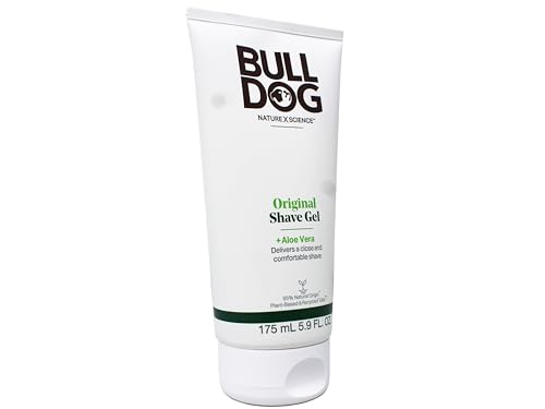 Bulldog Original Shave Gel for Men, Aloe Vera Enriched, 2-Pack