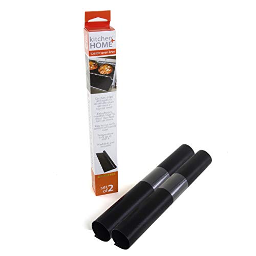 Heavy Duty Toaster Oven Liner - Non-Stick & Reusable, 2 Pack