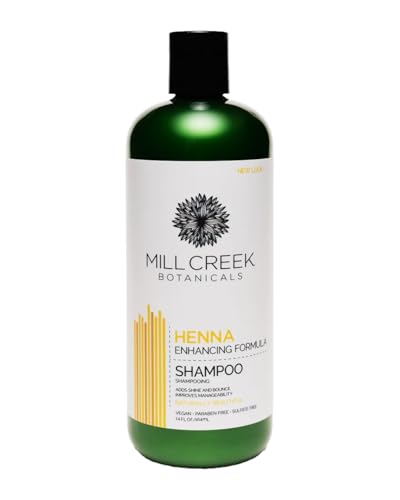 Mill Creek Henna Shampoo - Natural Organic Hair Volumizing Formula 14 oz