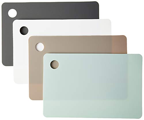 Tovolo Small Flexible Cutting Mats Set of 4 - Dishwasher Safe Nylon Boards